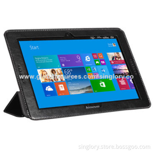 Ultra-thin PU Leather Back Standing Case for Lenovo A10-70 A7600 with Pen Slot and Card Slot
